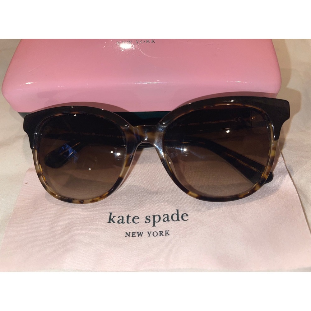 Kate Spade Arlynn Tortoise Cat Eye Sunglasses WR9HA 52-17-140 Case and cloth